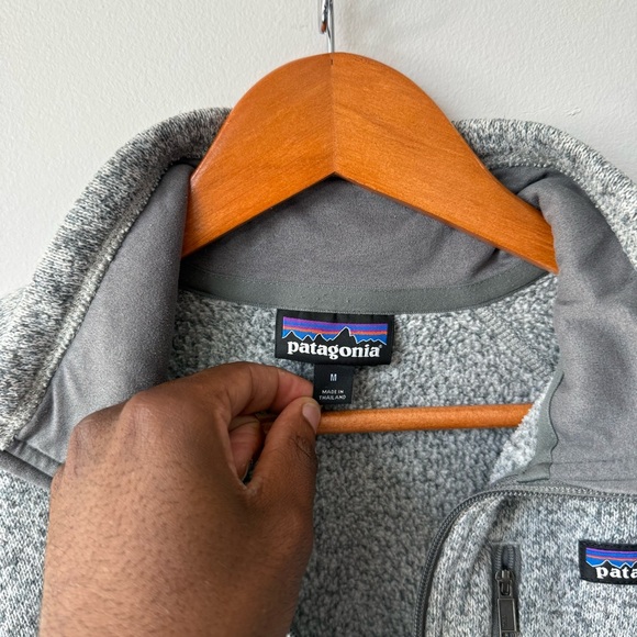 Patagonia Better Sweater Men’s 1/4 Heather Gray Jacket - Picture 3 of 5